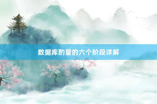 数据库酌量的六个阶段详解
